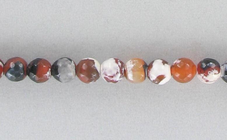 10090743 Dream Fire Agate 8mm Faceted